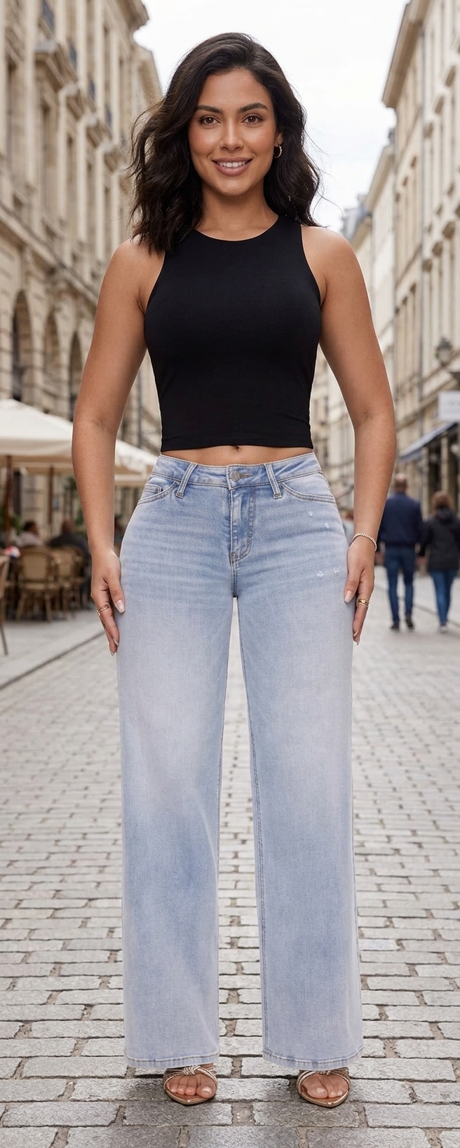 Trend Alert: Comfy Baggy Wide Leg Distressed Jeans