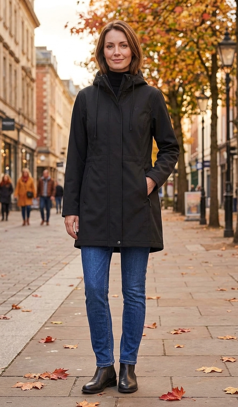 Women's Warm Waterproof Fleece Lined Softshell Jacket